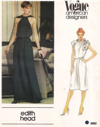 2692 EDITH HEAD PULLOVER DRESS LENGTHS HALTER OR NOT PATTERN 8